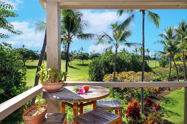 78-6800 Alii Dr Unit 7304, Kailua-Kona, HI 96740 - balcony with view of golf course