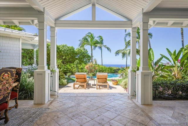 78-6804 Kuhinanui St, Kailua-Kona, HI 96740 - view of patio / terrace with an outdoor pool and a gazebo