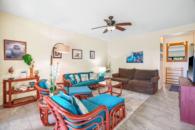4460 Nehe Rd Unit 116, Lihue, HI 96766 - living room featuring ceiling fan