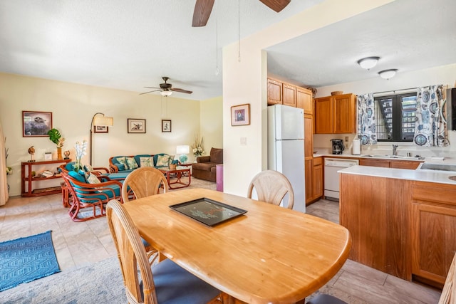 4460 Nehe Rd Unit 116, Lihue, HI 96766 - dining space featuring a ceiling fan