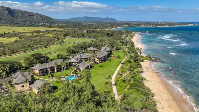 4460 Nehe Rd Unit 116, Lihue, HI 96766 - aerial view of a water and mountain view