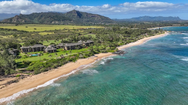 4460 Nehe Rd Unit 116, Lihue, HI 96766 - drone / aerial view of a water and mountain view