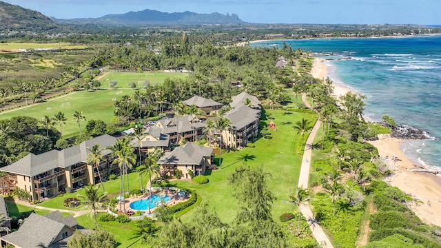 4460 Nehe Rd Unit 116, Lihue, HI 96766 - drone / aerial view of a water and mountain view