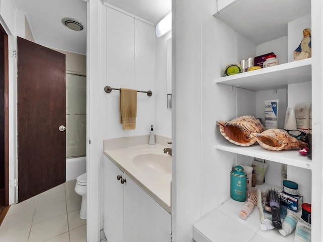 224 Paukaa Dr, Hilo, HI 96720 - full bathroom with vanity, shower / bathtub combination, and tile patterned floors