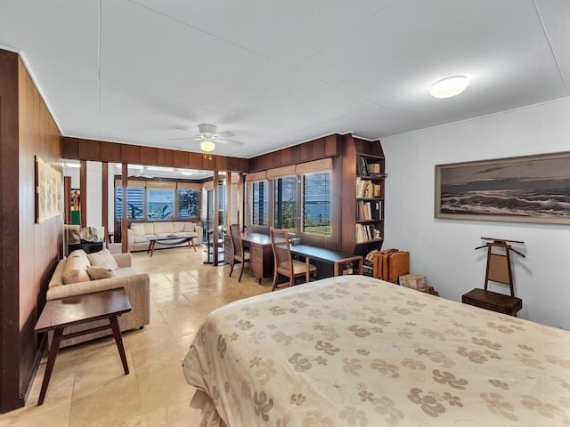 224 Paukaa Dr, Hilo, HI 96720 - bedroom featuring wood walls