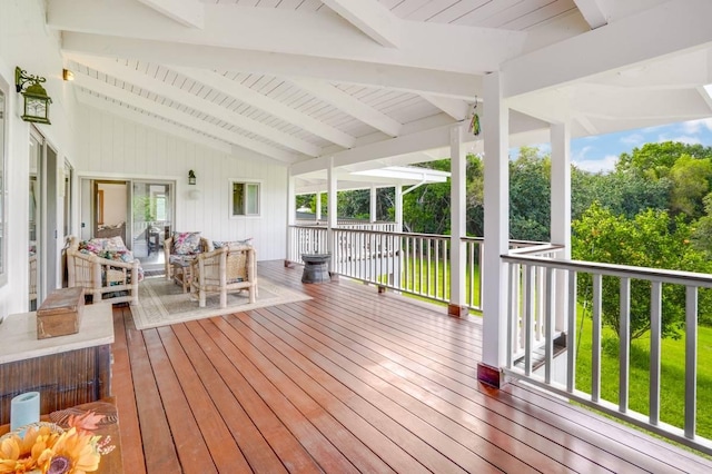 5750-M Olohena Rd, Kapaa, HI 96746 - view of wooden deck