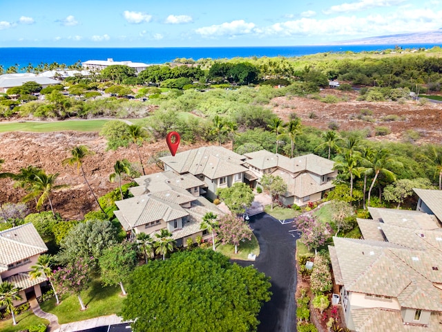 68-1125 Kaniku Dr Unit 1103, Kamuela, HI 96743 - aerial perspective of suburban area featuring a large body of water