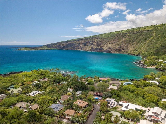 82-6289 Kahauloa St, Captain Cook, HI 96704 - aerial view of residential area with a large body of water