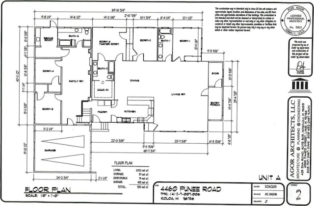 4460 Punee Rd Unit A, Koloa, HI 96756 - property floor plan