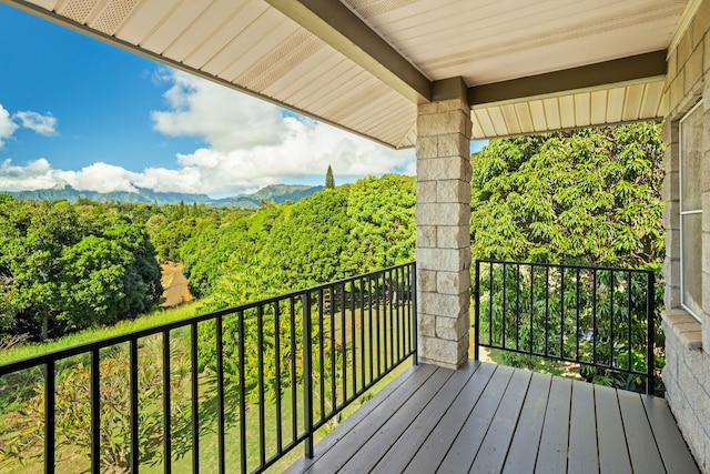 4879 Lani Rd, Kapaa, HI 96746 - balcony with a mountain view