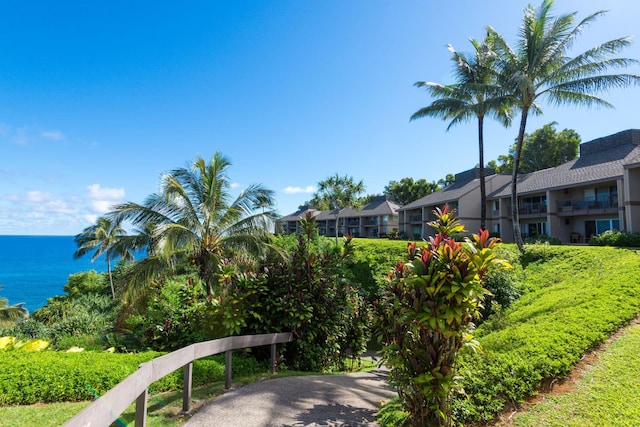 5280 Ka Haku Rd Unit 8, Princeville, HI 96722 - surrounding community with a water view and a residential view