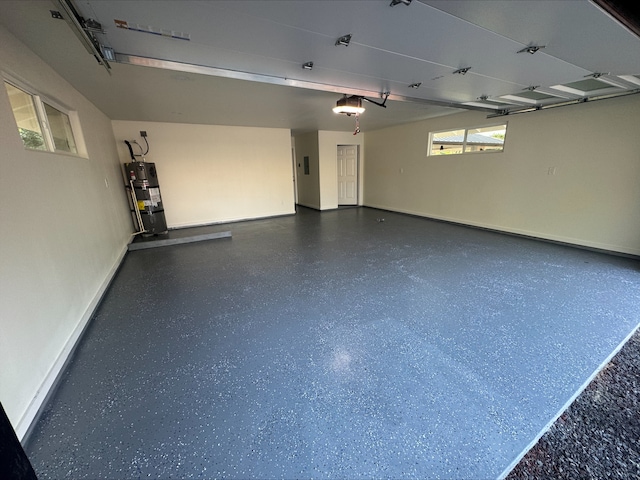 15-1042 Amau Rd, Keaau, HI 96749 - garage featuring water heater, a garage door opener, and baseboards