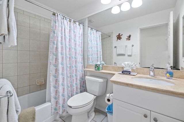 69-555 Waikoloa Beach Dr Unit 2605, Waikoloa, HI 96738 - bathroom featuring vanity, tile patterned floors, toilet, and shower / bath combo