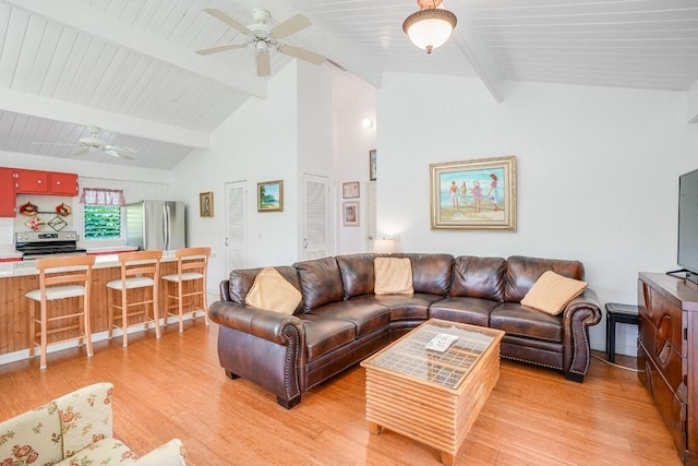 7143 Alamihi Rd, Hanalei, HI 96714 - living room featuring a ceiling fan and light wood finished floors