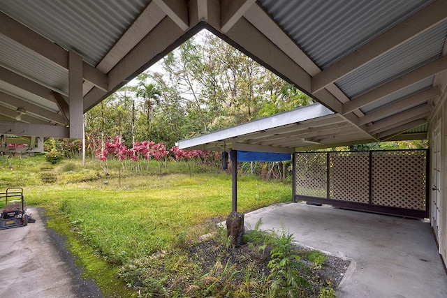 17-549 Ipuaiwaha St, Keaau, HI 96749 - view of green lawn with a patio