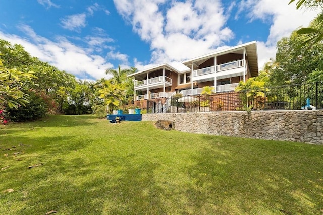 77-172 Kekai Pl, Kailua-Kona, HI 96740 - back of property with a yard
