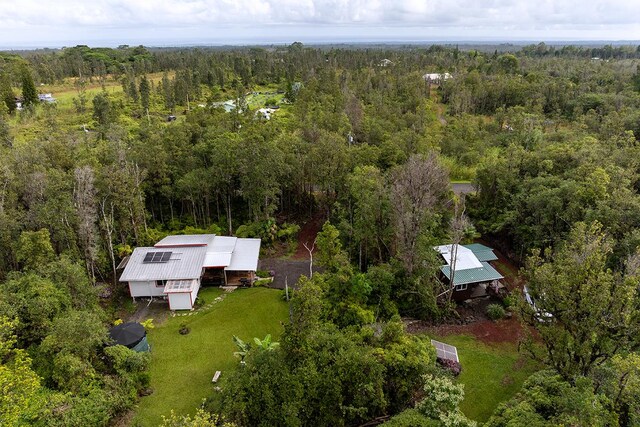 11-2775 Lehua St, Mountain View, HI 96771 - aerial view of property and surrounding area featuring a heavily wooded area