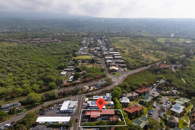 75-160 Lunapule Rd, Kailua-Kona, HI 96740 - aerial overview of property's location with property boundaries highlighted and a heavily wooded area