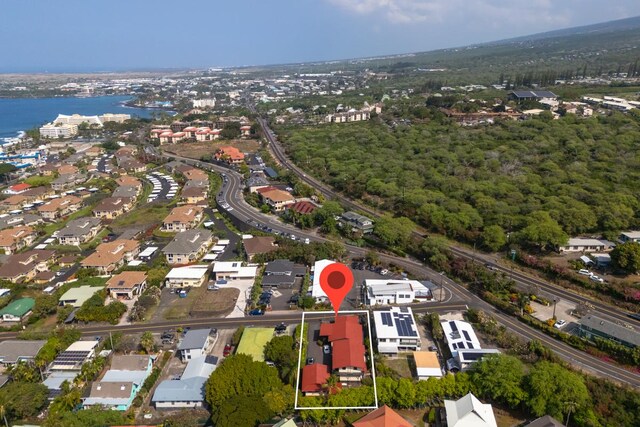 75-160 Lunapule Rd, Kailua-Kona, HI 96740 - view of property location featuring a large body of water, nearby suburban area, and property boundaries highlighted