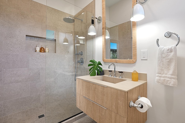 5020 Lau Nahele St, Koloa, HI 96756 - bathroom featuring walk in shower and vanity