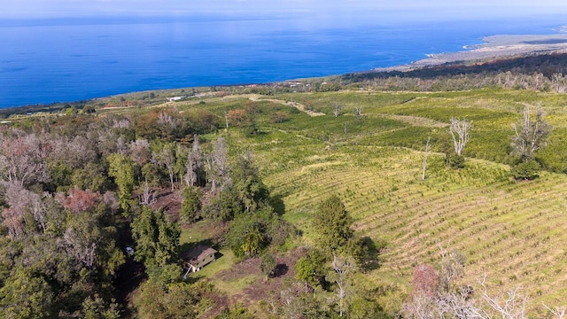 87-1081 Haleili Rd, Captain Cook, HI 96704 - aerial view of property and surrounding area with a nearby body of water and a forest