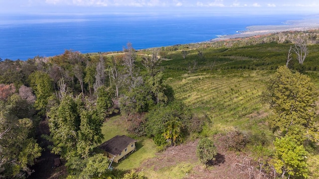 87-1081 Haleili Rd, Captain Cook, HI 96704 - drone / aerial view of a nearby body of water and a heavily wooded area
