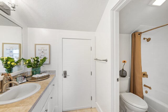 1831 Poipu Rd Unit 720, Koloa, HI 96756 - bathroom featuring vanity, shower / bath combination, toilet, and tile patterned floors