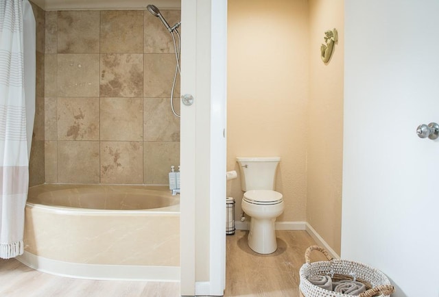 3920 Wyllie Rd Unit 9A, Princeville, HI 96722 - full bathroom with shower / tub combo, toilet, and baseboards