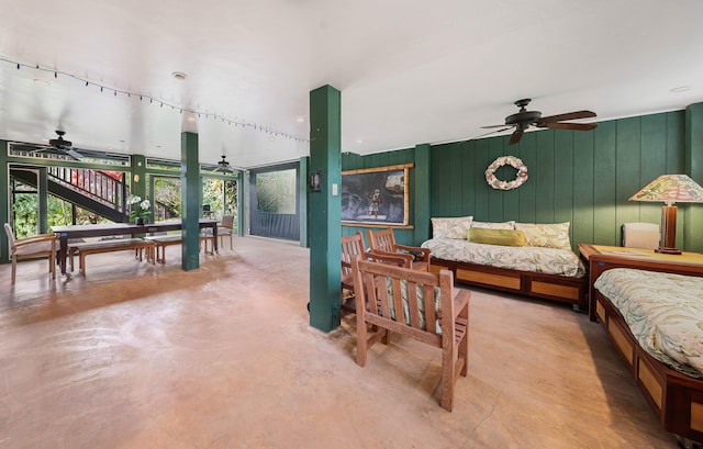 4446 Aku Rd, Hanalei, HI 96714 - bedroom featuring finished concrete flooring