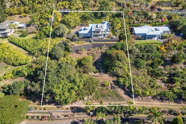 82-5957 Wakida Dr, Captain Cook, HI 96704 - aerial overview of property's location featuring property parcel outlined