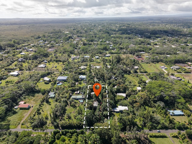 15-2024 19th Ave, Keaau, HI 96749 - aerial view of property and surrounding area featuring a forest