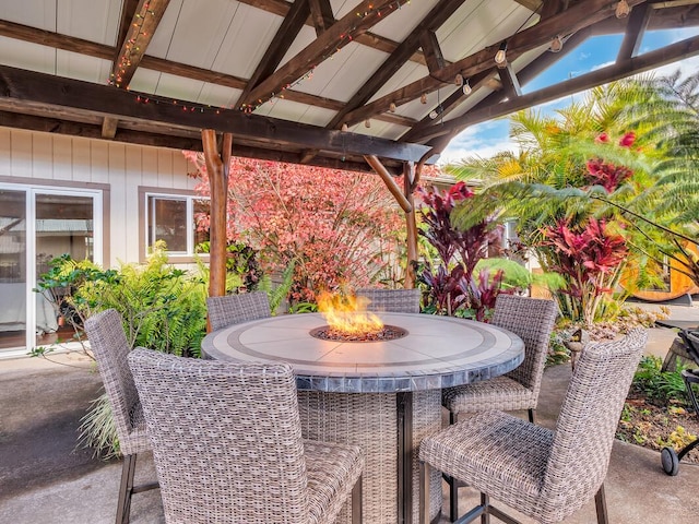 64-721 Keaka Kea Pl, Kamuela, HI 96743 - view of patio featuring a fire pit