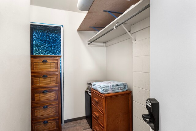 75-5855 Walua Rd Unit 15, Kailua-Kona, HI 96740 - spacious closet with wood finished floors