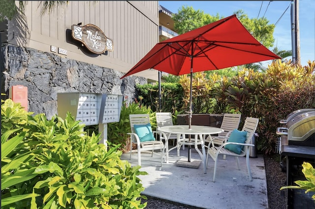 75-5855 Walua Rd Unit 15, Kailua-Kona, HI 96740 - view of patio / terrace with mail area