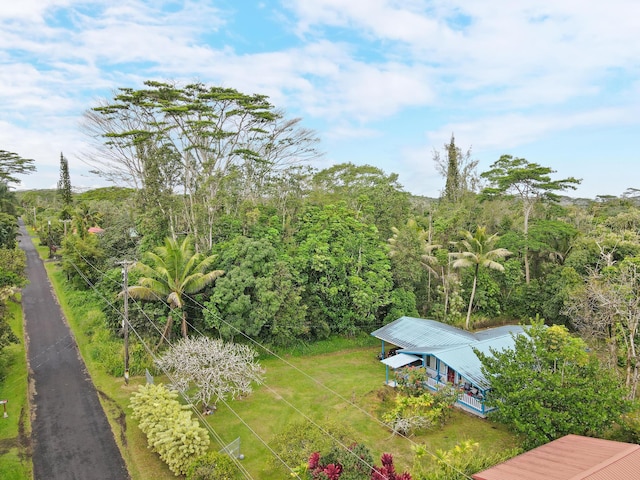 15-2737 Lai St, Pahoa, HI 96778 - bird's eye view of a heavily wooded area