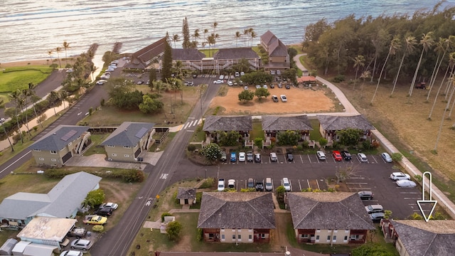 4461 Kamoa Rd Unit D12, Kapaa, HI 96746 - aerial view of property and surrounding area featuring nearby suburban area and a large body of water
