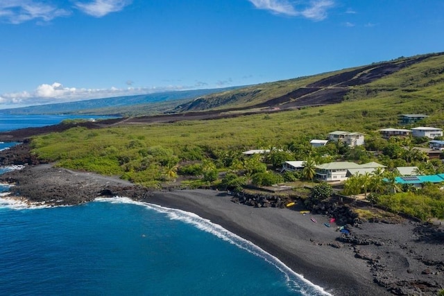 87-3210 Guava Rd, Captain Cook, HI 96704 - aerial view of waterfront with a beach