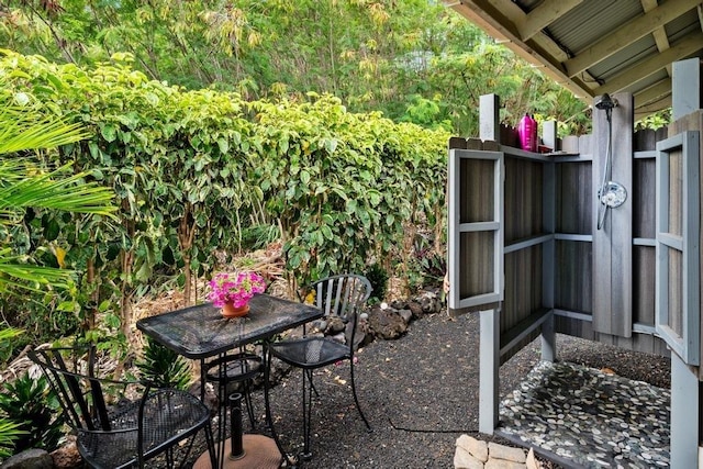 87-3210 Guava Rd, Captain Cook, HI 96704 - view of patio featuring outdoor dining area