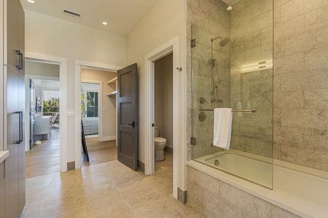 73-4780 Hinahina Rd Unit 24, Kailua-Kona, HI 96740 - full bath with ensuite bathroom, toilet, recessed lighting, tiled shower / bath combo, and baseboards