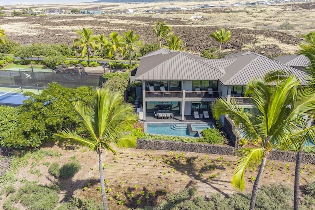 73-4780 Hinahina Rd Unit 24, Kailua-Kona, HI 96740 - view from above of property featuring a pool area