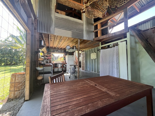 15-1843 11th Ave, Keaau, HI 96749 - dining space with finished concrete floors