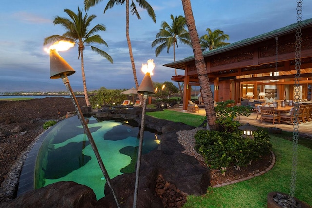 68-1000 Ke Kailani Dr, Kamuela, HI 96743 - view of yard featuring a patio area