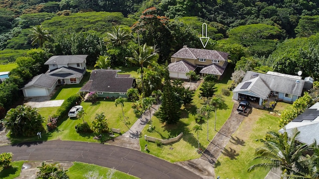 5841 Haaheo St, Kapaa, HI 96746 - drone / aerial view of a heavily wooded area