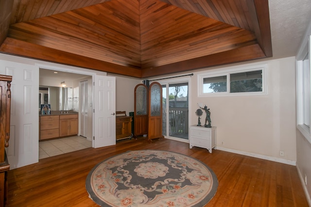 5841 Haaheo St, Kapaa, HI 96746 - entrance foyer with wood finished floors and baseboards