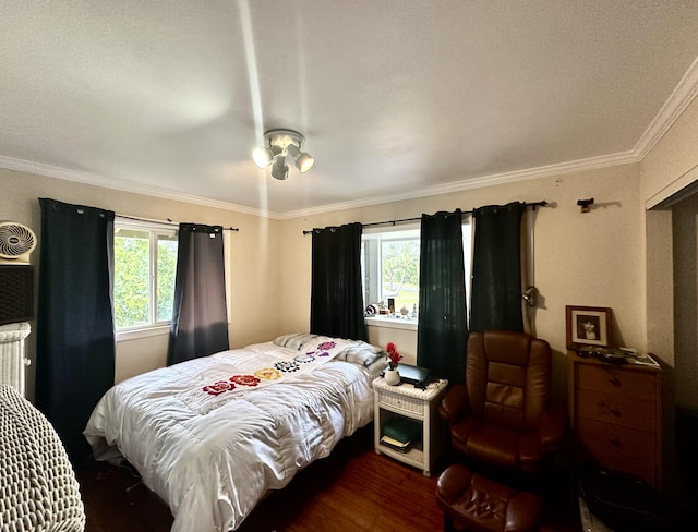 5841 Haaheo St, Kapaa, HI 96746 - bedroom featuring ornamental molding and wood finished floors