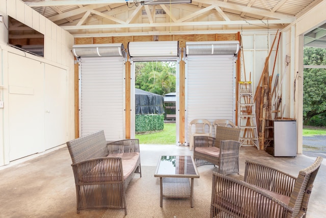13-3638 Kumakahi St, Pahoa, HI 96778 - sunroom with lofted ceiling, outdoor lounge area, and plenty of natural light