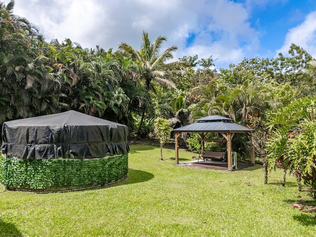 13-3638 Kumakahi St, Pahoa, HI 96778 - view of green lawn featuring a gazebo