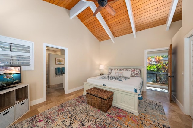 78-6881 Keaupuni St, Kailua-Kona, HI 96740 - bedroom featuring wood ceiling and baseboards