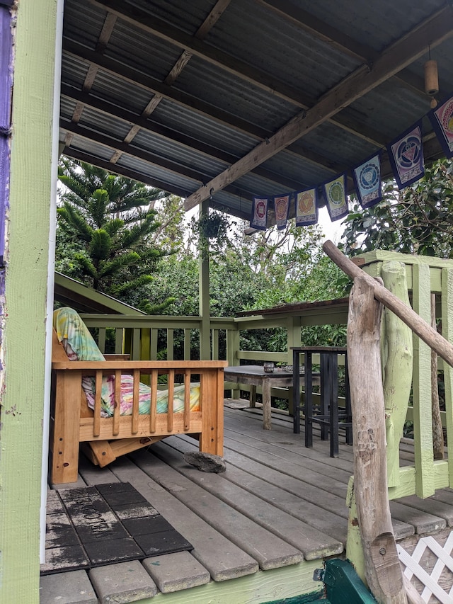 12-1114 Kaimu Makena Homestead Rd, Pahoa, HI 96778 - view of wooden deck