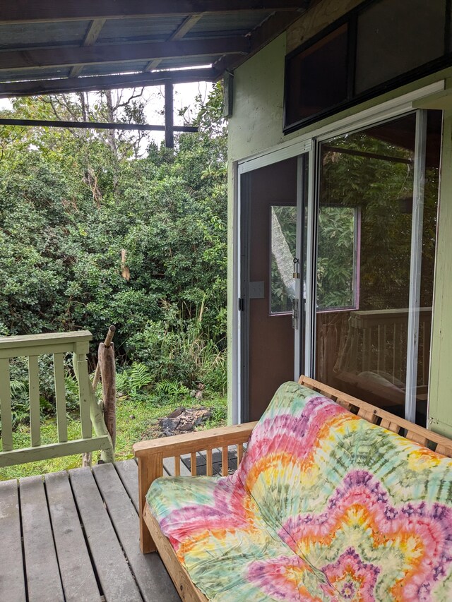 12-1114 Kaimu Makena Homestead Rd, Pahoa, HI 96778 - view of deck